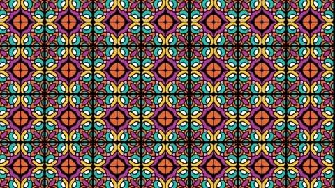 Animation With Arabic Decorative Seamless Pattern In Sliding Motion. Stock Footage 202122943