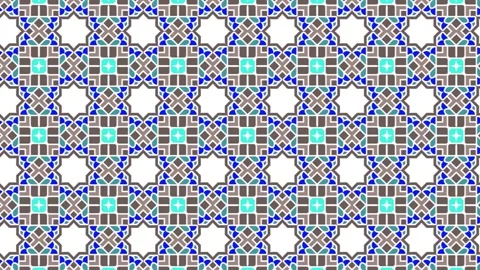 Animation With Arabic Decorative Seamless Pattern In Sliding Motion. Stock Footage 202258879