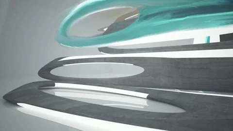 Animation of architectural abstract backgrounds painted by hand with oil paints. Видео 82196285