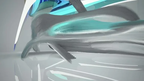 Animation of architectural abstract backgrounds painted by hand with oil paints. 動画素材 82196305