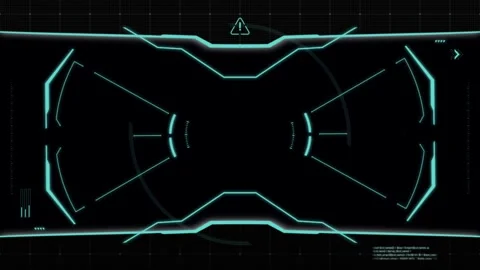 Animation arctic circle scanning for targets and space. Stock Footage 142774721