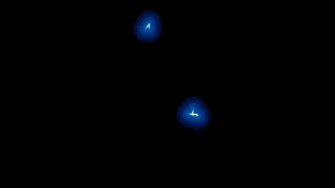 Animation arctic light shape effect of electric power isolate on. Stock Footage 128626450