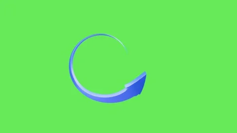 Animation arrow 3D on green background. Stock Footage 142772846