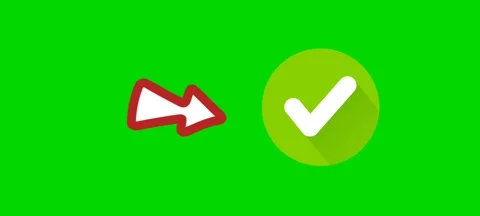 Animation of arrow going to right and green screen Stock Footage 242843694