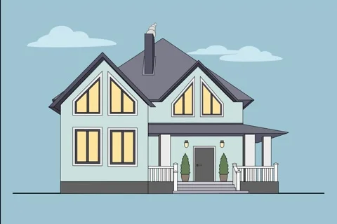 Animation of an Arrow Hitting the arget Stock Footage 196096922