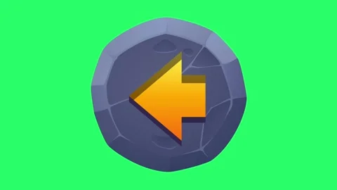 Animation arrow icon on green background. Stock Footage 252019004
