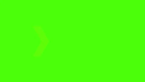 Animation of an arrow pointer, Red arrow moving forward on green background. Video stock 313175746