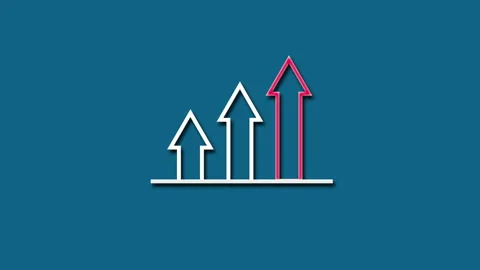 Animation of arrows moving upward, symbolizing some kind of growth. Stock Footage 263495937