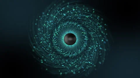 Animation of artificial intelligence eye. Abstract digital and technology. Stock Footage 297086078