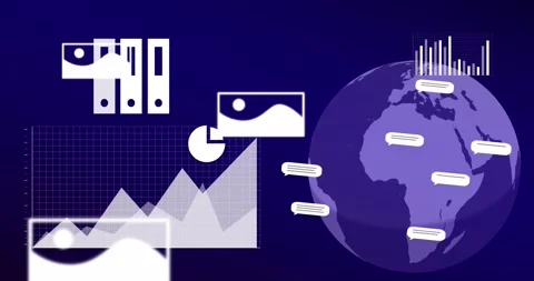 Animation of artificial intelligence ico... | Stock Video | Pond5