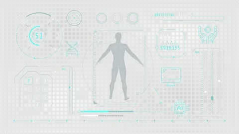 Animation of artificial intelligence inf... | Stock Video | Pond5