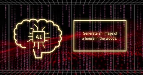 Animation of artificial intelligence text and data processing over world map Stock Footage 329844985