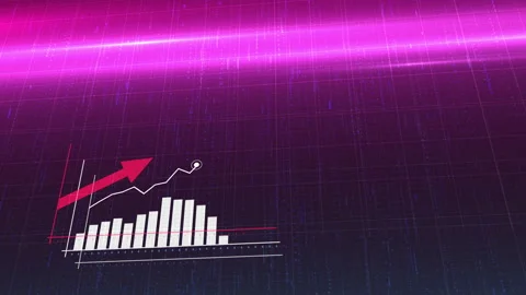 Animation of ascending blue histogram chart with uparrow, Statistics, Data, quot Stock Footage 152865934