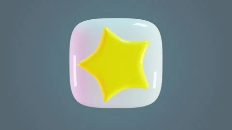 Animation of an asterisk on the topic of emotions and reactions in social net Stock Footage 251803094