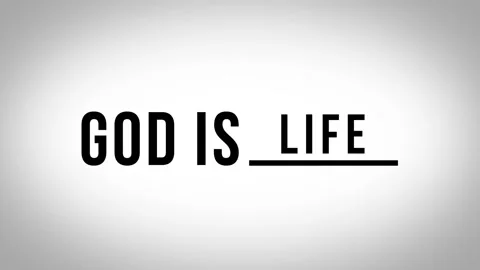 Animation of Attributes of God on a white background Stock Footage 155303432