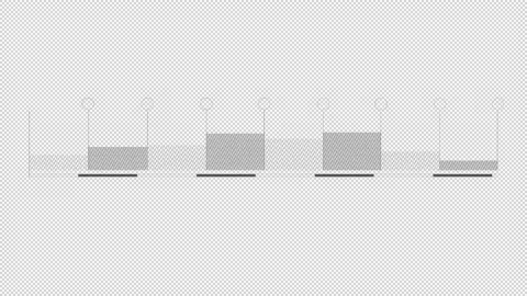 Animation of an audio spectrum consistin... | Stock Video | Pond5