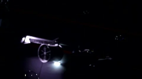 Animation autofocus close up shot of soap bubbles flying moving in air chaotical Stock Footage 138774172
