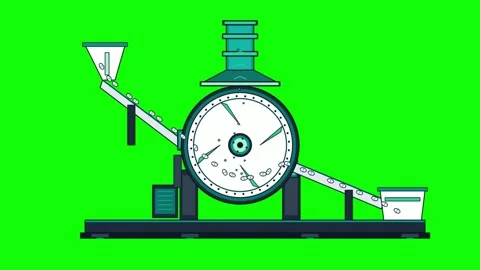 Animation of an Automated Pill Packaging Machine Stock Footage 348191301