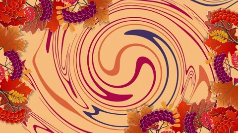 Animation autumn background. Stock Footage 134135001