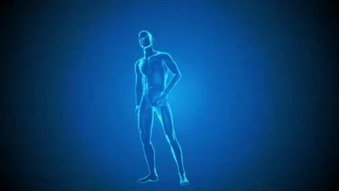 Animation - backache Stock Footage 98578921