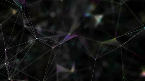 Animation background. Connection points. Strict geometry. Stock Footage 109542421