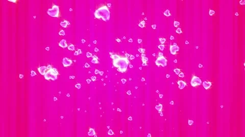 Animation background  hearts Stock Footage 12731575