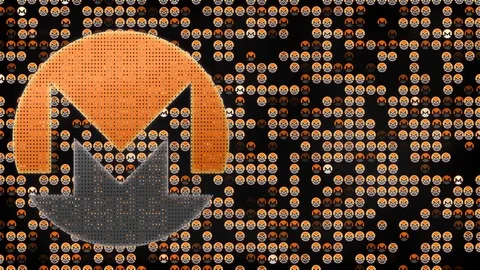 Animation background of Monero XMR digital currency symbol in digital cyberspace Stock Footage 85675183