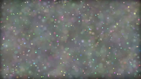 Animation background. Moving bokeh. Gray background. Multicolored particles. Stock Footage 109558398