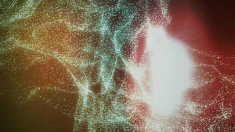 Animation background. noise matrix Stock Footage 132725522
