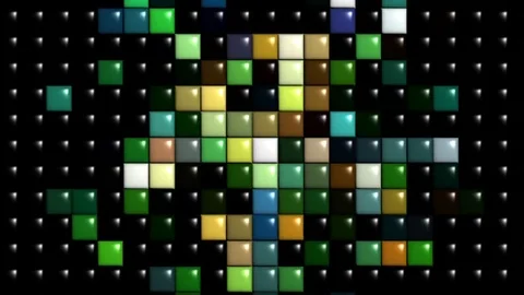 Animation background puzzle motion glowing red and white. Stock Footage 122228821