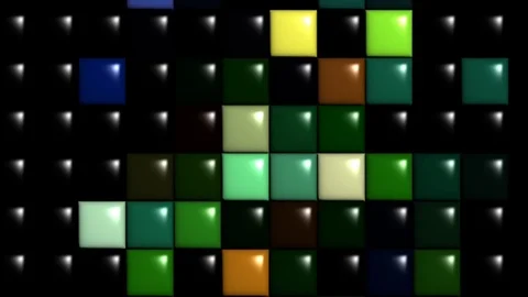 Animation background puzzle motion glowing red and white. Stock Footage 122228884