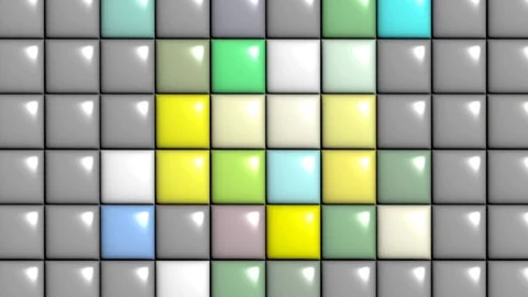 Animation background puzzle motion glowing red and white. Stock Footage 122228907