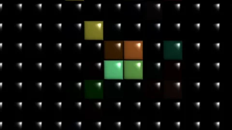 Animation background puzzle motion glowing red and white etc premium Stock Footage 122229244