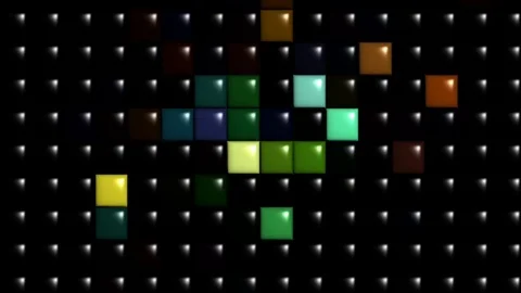 Animation background puzzle motion glowing red and white etc premium Stock Footage 122229286