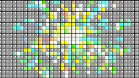 Animation background puzzle motion many colors Stock Footage 122229059