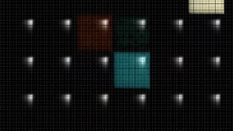 Animation background slow motion glowing of mosaic tiles Stock Footage 122230318