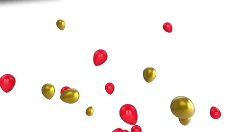 Animation of balloons on colourful backg... | Stock Video | Pond5