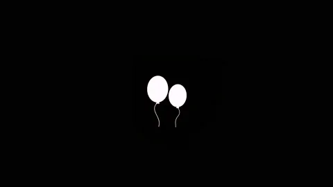Animation of balloons floating up Stock Footage 203374362