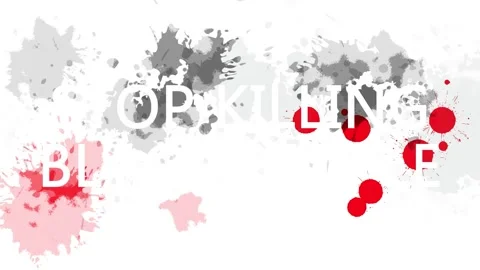 Animation banner with slogan. Stop killing Black People. Drawn background with Stock Footage 131919539