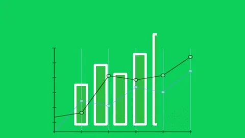 Animation of a bar chart increasing with... | Stock Video | Pond5