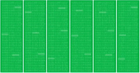 Animation of bars with data processing over transparent background Video stock 318123036