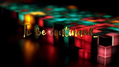 Animation of To be continued golden text light animation Stock Footage 321640958