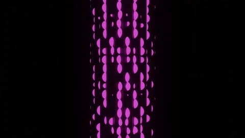 Animation of a beautiful abstract neon sci-fi pink object moving in the frame. Stock Footage 148402576