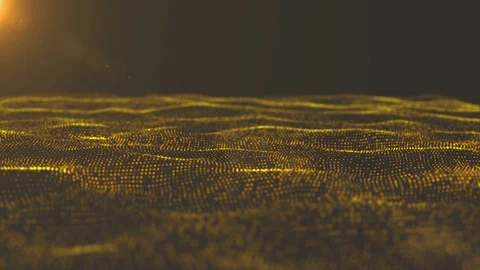 The animation is beautiful desert waves. seamless loop Video stock 75475558