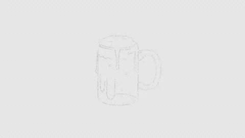 Animation of Beer drawn with chalk. Stock Footage 171012547