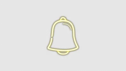 Animation of the bell icon. Ringing bell notification bell for reminder loo.. Stock Footage 294663085