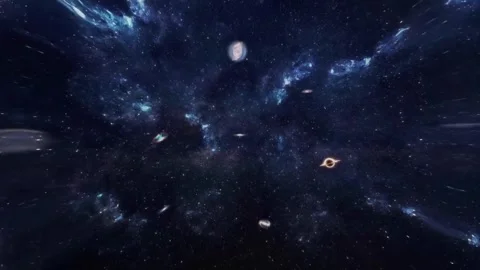 Animation of the Big Bang cosmic explosion. Cosmic expansion of the universe. Stockbeeldmateriaal 335395262
