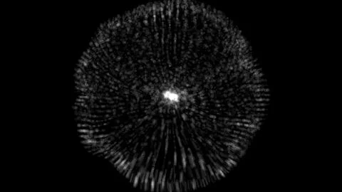 Animation of the big bang. Particles, optical flares 스톡 일러스트