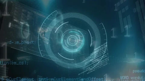 Animation of binary code and diverse data processing on digital screen Stock Footage 328004667