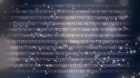 Animation of binary code and dots of lig... | Stock Video | Pond5